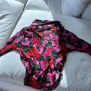 The kooples flower print button down